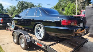 SSICK‼️ My new wheels are EVERYTHING I envisioned 🙌  #96impala #impalass