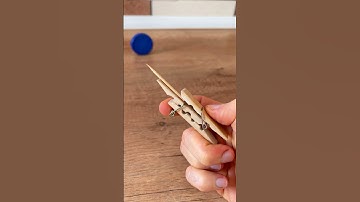 A powerful homemade wooden clothespin #lifehacks #diy #craft