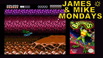 Battletoads "Turbo Tunnel" (NES Video Game) James & Mike Mondays