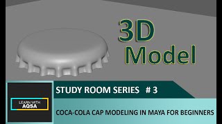 How To 3D Modeling a Coca-Cola Bottle Cap in Maya  For Beginners Series #3 | 2020 screenshot 2