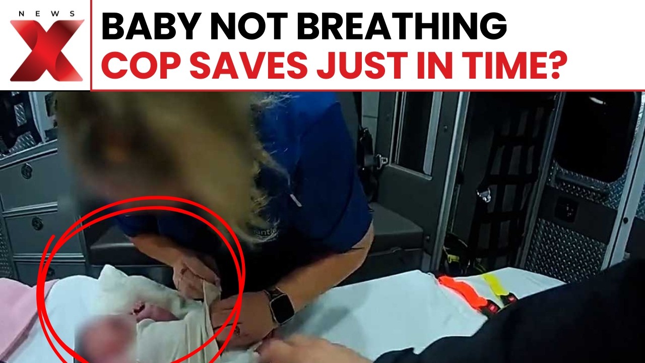 Hero Cop Saves Baby Seconds Before Death—Bodycam Shows Miracle Rescue! | NewsX
