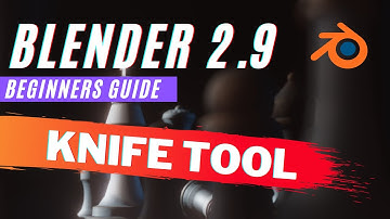 How to Model in Blender 2.9 - Knife Tool - Guide to Beginners
