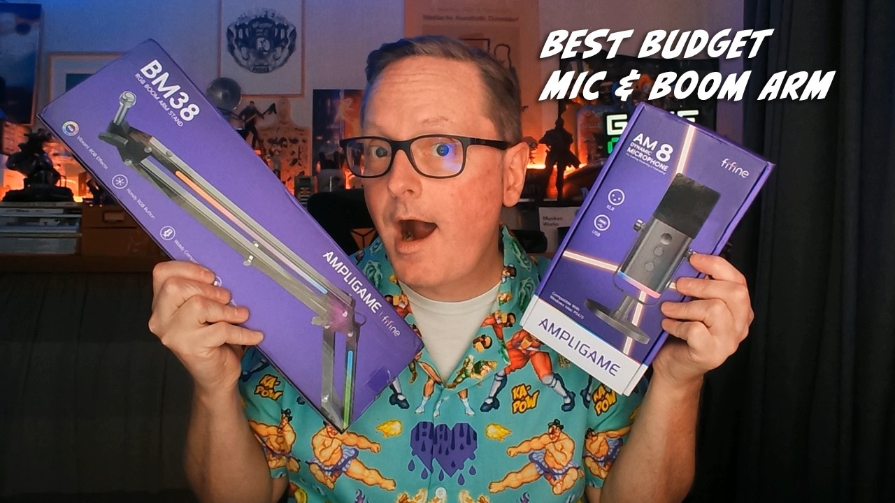 This Budget Mic Shouldn’t Sound This Good… - fifine's AM8 dynamic mic & BM38 RGB Boom Arm Stand