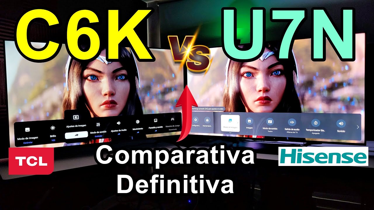 TCL C6K vs HISENSE U7N / Televisores Mini LED 4K 144Hz / Comparativa Definitiva