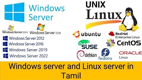 Windows server and Linux server in Tamil | Know Windows server OS version & Server editions