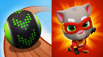 Going Balls VS Talking Tom Hero Dash - Gameplay Walkthrough - All Levels IOS,  (Ep-17)