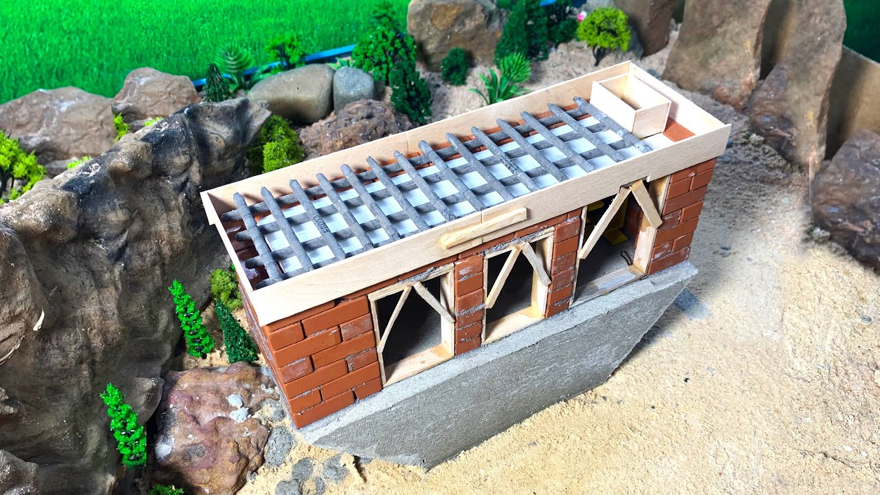 Beautiful Building Villa House Mini Brick