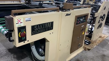 “ SAKURAI SC 72 A “ Screen Printing Machine, 1992 Model, Size “20 x 28”