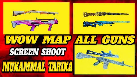 How to Screenshot WOW Map in PUBG Mobile | WOW Map Guns & Skins Guide (Full HD)| UMP45|M416.Glacier
