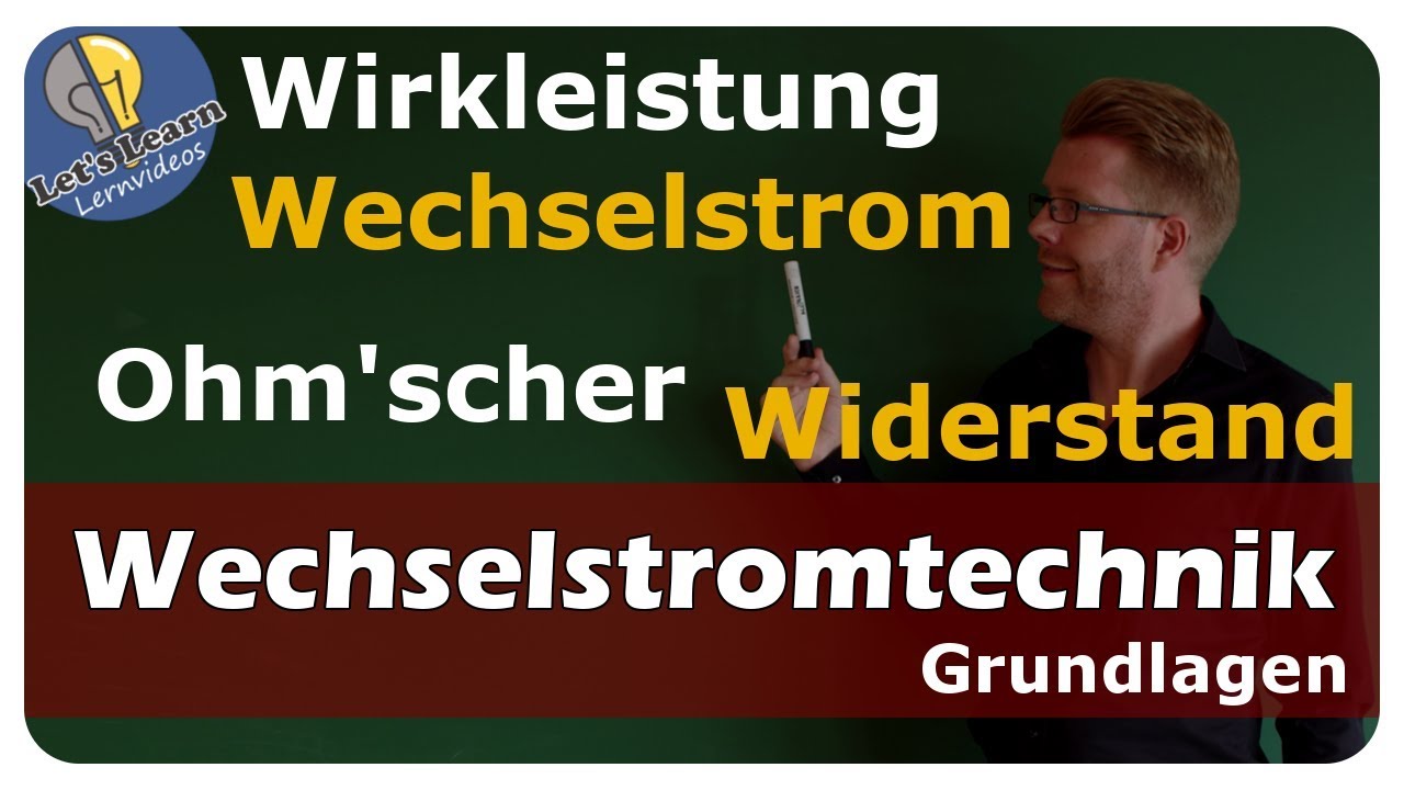 Vorschaubild zum Lernvideo "Sinusförmige Wechselgrößen - Wirkleistung - einfach und anschaulich erklärt"