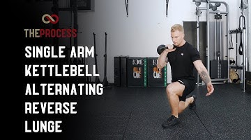 Single Arm Kettlebell Front Rack Alternating Reverse Lunge