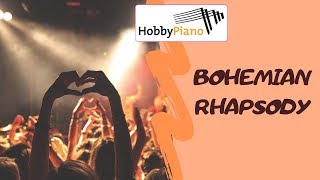BOHEMIAN RHAPSODY БОГЕМСКАЯ РАПСОДИЯ Easy Piano Music Sheet How to play На ПИАНИНО Ноты Красивая видео