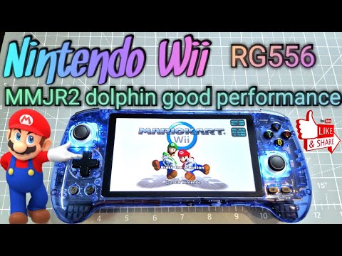 Anbernic Rg556 playing Nintendo Wii games I new update dolphin mmjr2 I ...