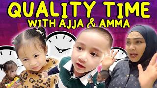 WEEKEND QUALITY TIME WITH AJJA & AMMOY!! MAMA RIETA GETS HER LIPSTICK APPLIED BY AMMA.. SO CUTEEEEE