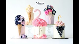 Pink Flamingo Buttercream cake with Buttercream Roses Tutorial!