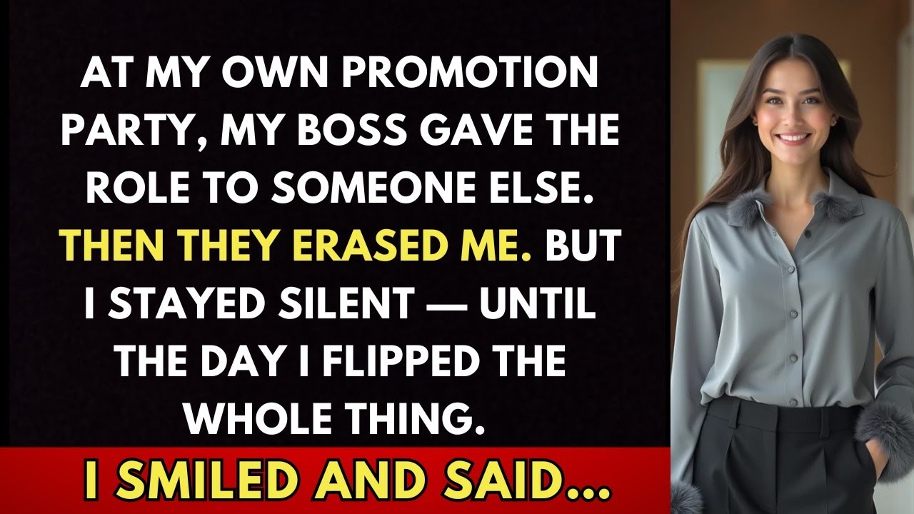 At My Own Promotion Party, My Boss Gave The Role To Someone Else. And I Celebrated With Them Until.