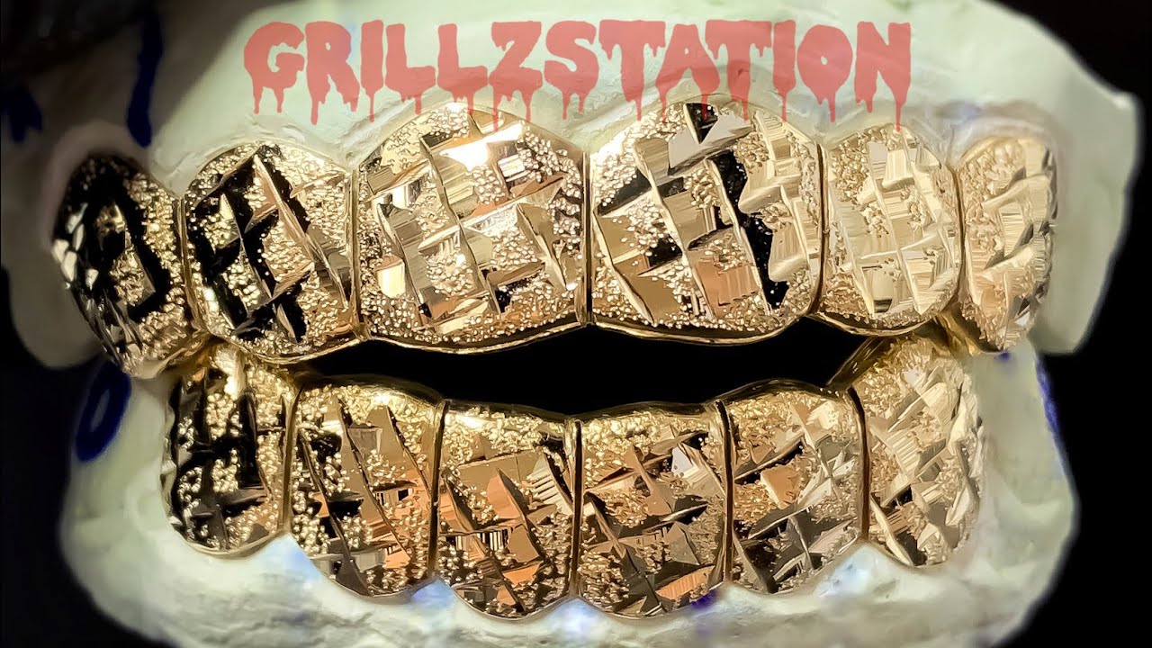 Diamond dust ultra cut grillz by grillzstation YouTube