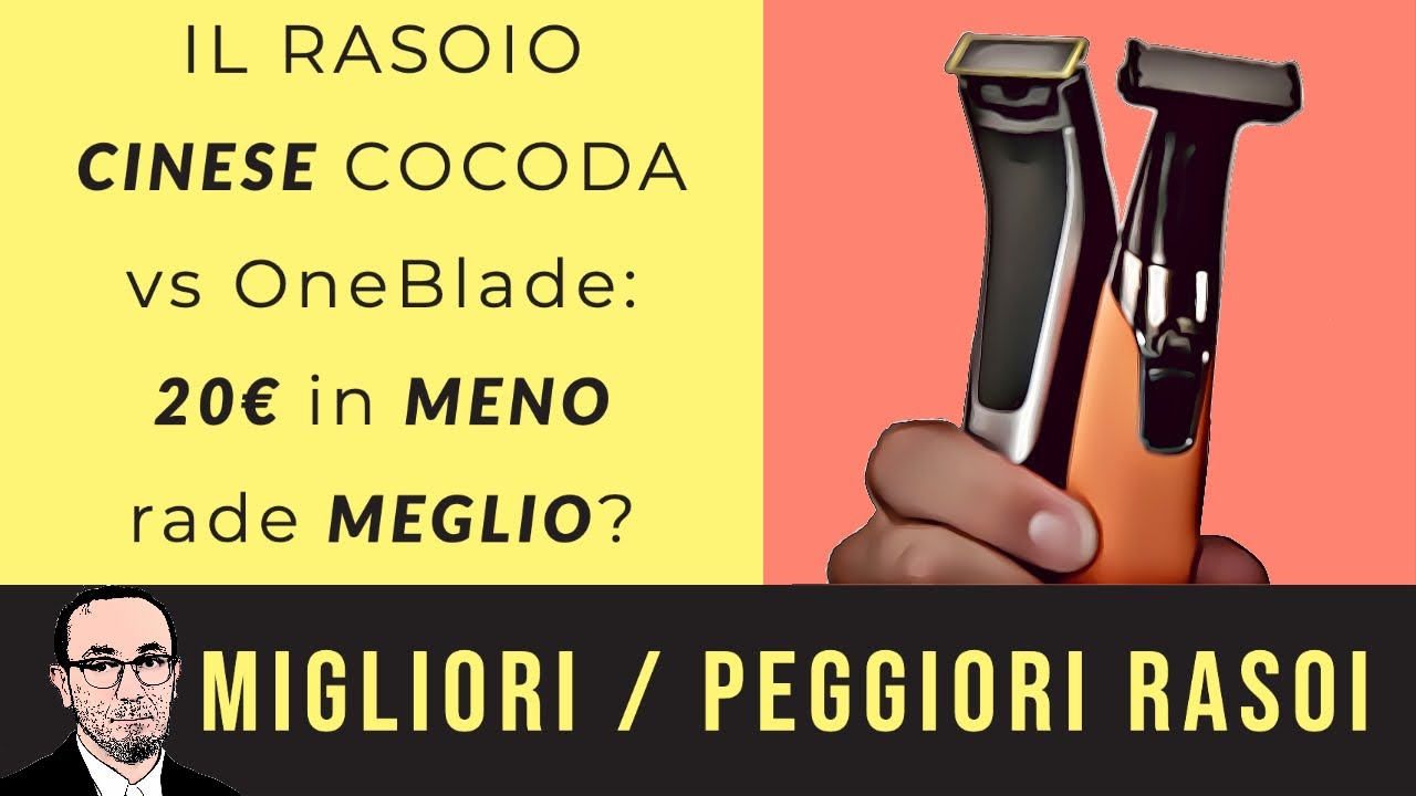 Philips OneBlade Pro VS Rasoio Cinese Cocoda by Kemei - Video prova in  Italiano 