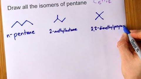Draw All the Isomers of Pentane