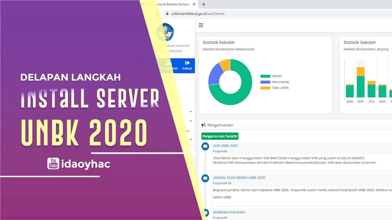 Delapan Langkah Install Server UNBK 2020