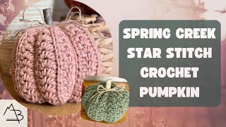 Spring Creek Star Stitch Crochet Pumpkin StepbyStep Tutorial  EASY BEGINNER FRIENDLY CROCHET