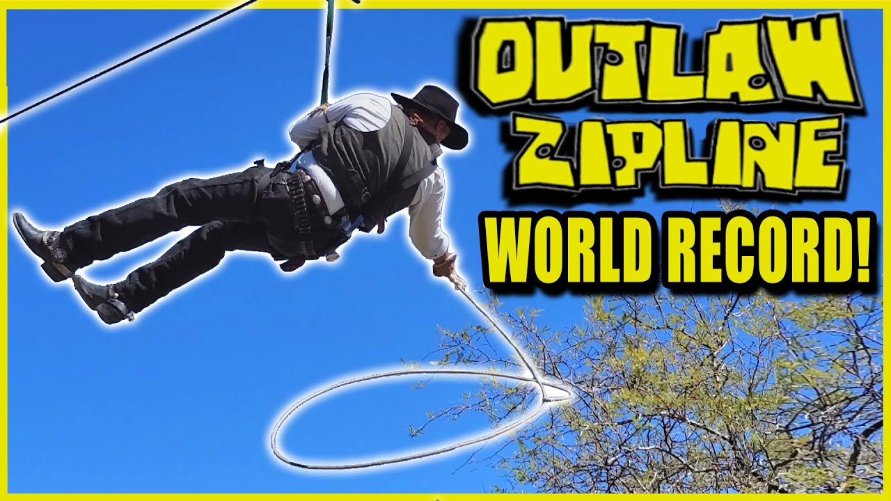 First Person In The World To Lasso On A Zipline!