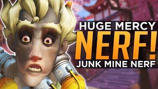 Overwatch: HUGE Mercy & Junkrat NERFS!