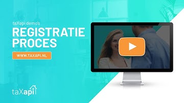 Demo registratieproces taXapi
