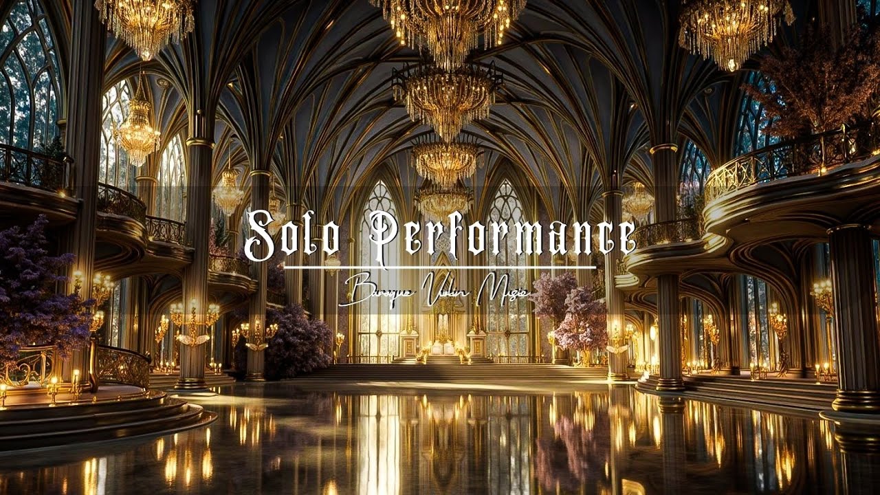 Очаровательная барочная скрипичная музыка – Классические мелодии большого зала и сольное исполнение