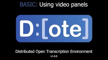 DOTE - Using Video Panels in DOTE (Basic)