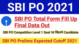 SBI PO Total Form Fill Up 2021 Final Data Out|About SBI PO Competition Level & Cutoff|#sbipo2021