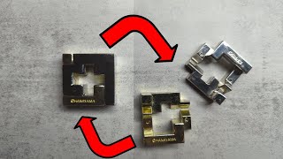 [176] How to solve the Hanayama Cast Cross Huzzle Puzzle