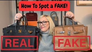 How to Spot a FAKE Bag! Fake vs Real  In depth Comparison! Hermes Birkin