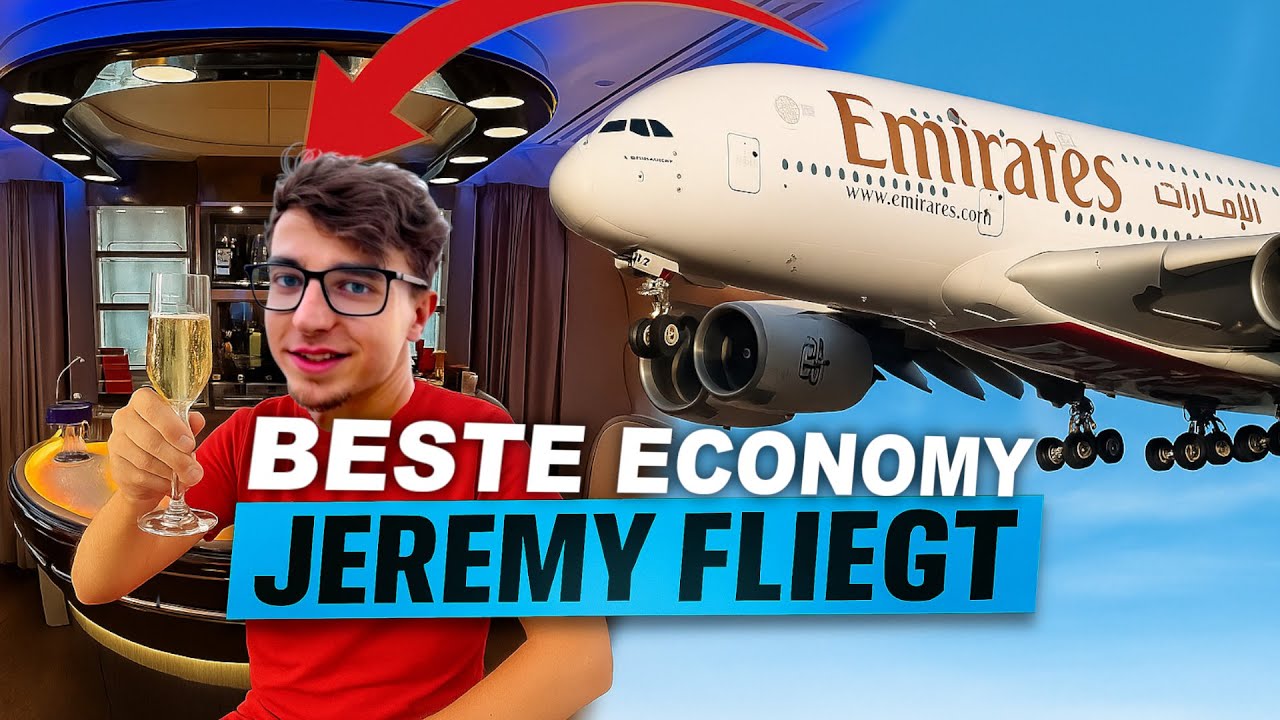 Im größten Flugzeug der Welt von Dubai nach München: Emirates Economy Class im Airbus A380!