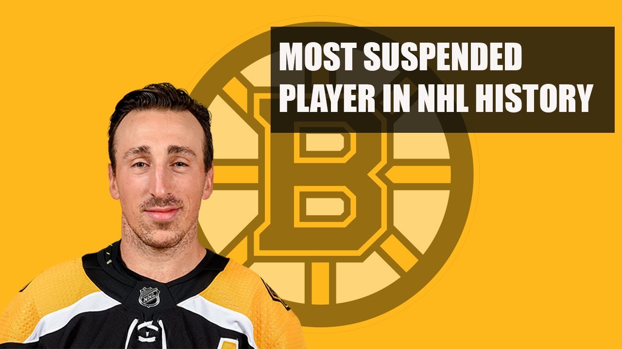 Brad marchand suspension history youtube