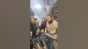 Thumbnail of Post Malone & A Fan... 🥺 (Credit To @postycph On IG)