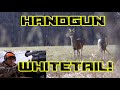 Whitetail deer hunting with a handgun