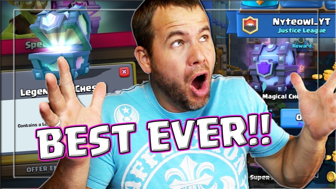 Best Legendary Chest Opening! Super Magical Drop! Clash Royale YouTube