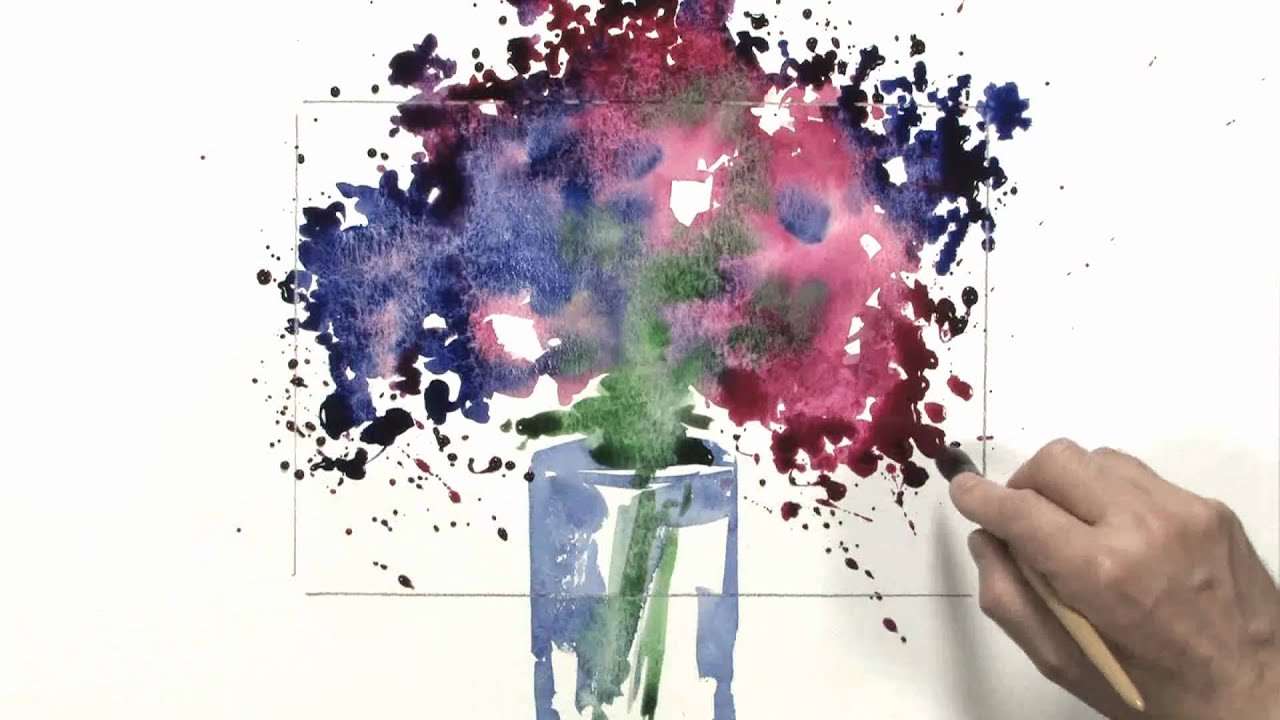 Bettags Malschule  Mein erstes Aquarell  Die Nass in NassTechnik  YouTube