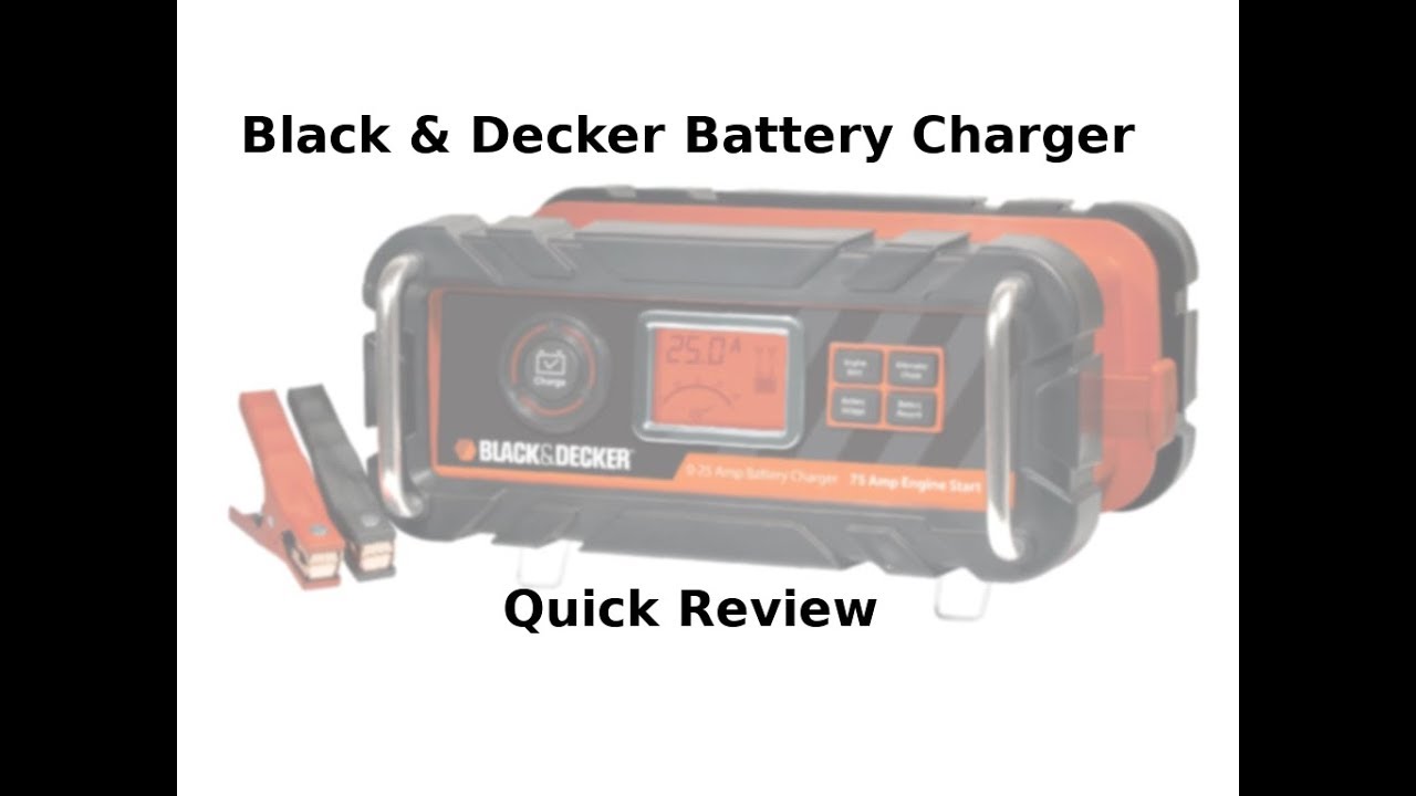 Black & Decker BC25BD 25 Amp Bench Battery Charger with 75 Amp Engine Start