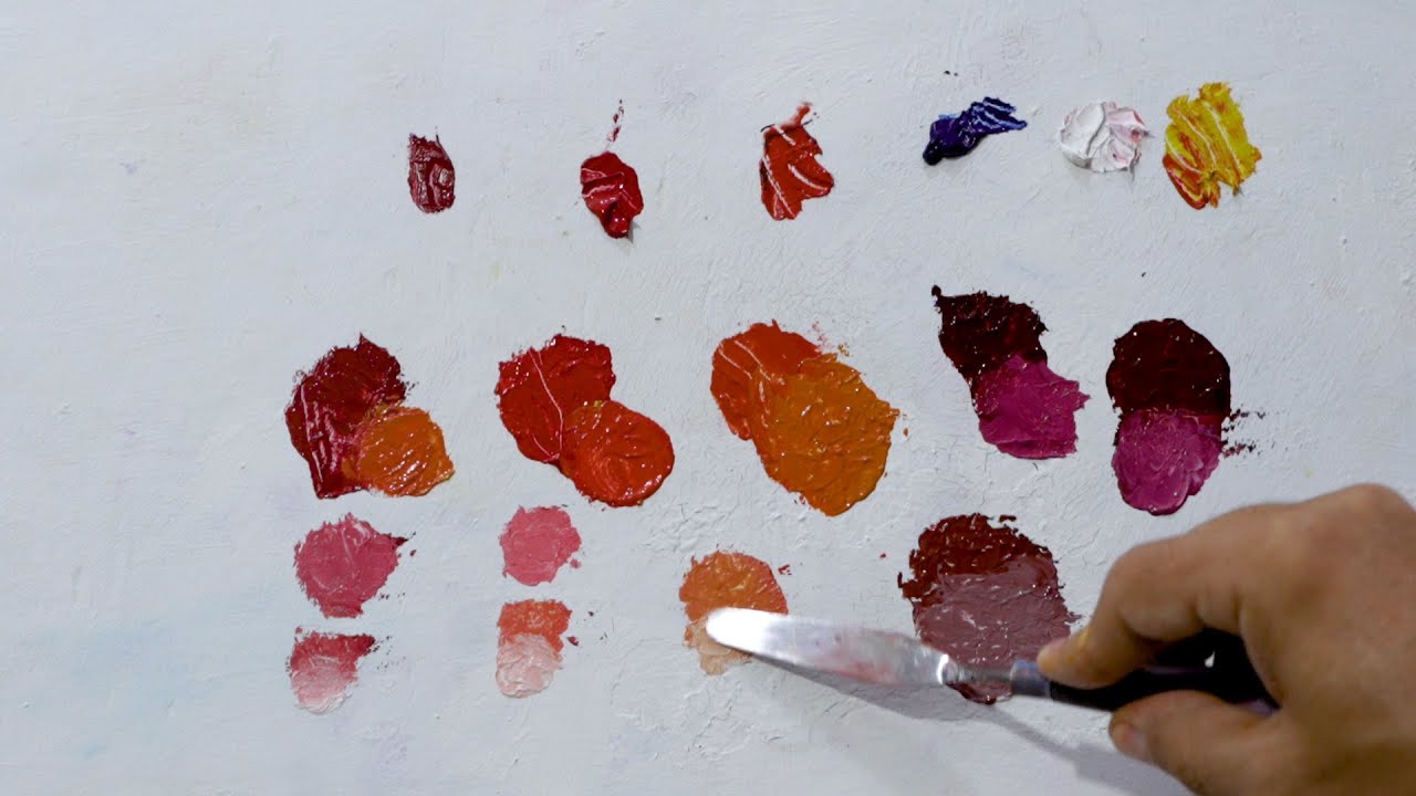 Pintura al óleo: preparación de los colores