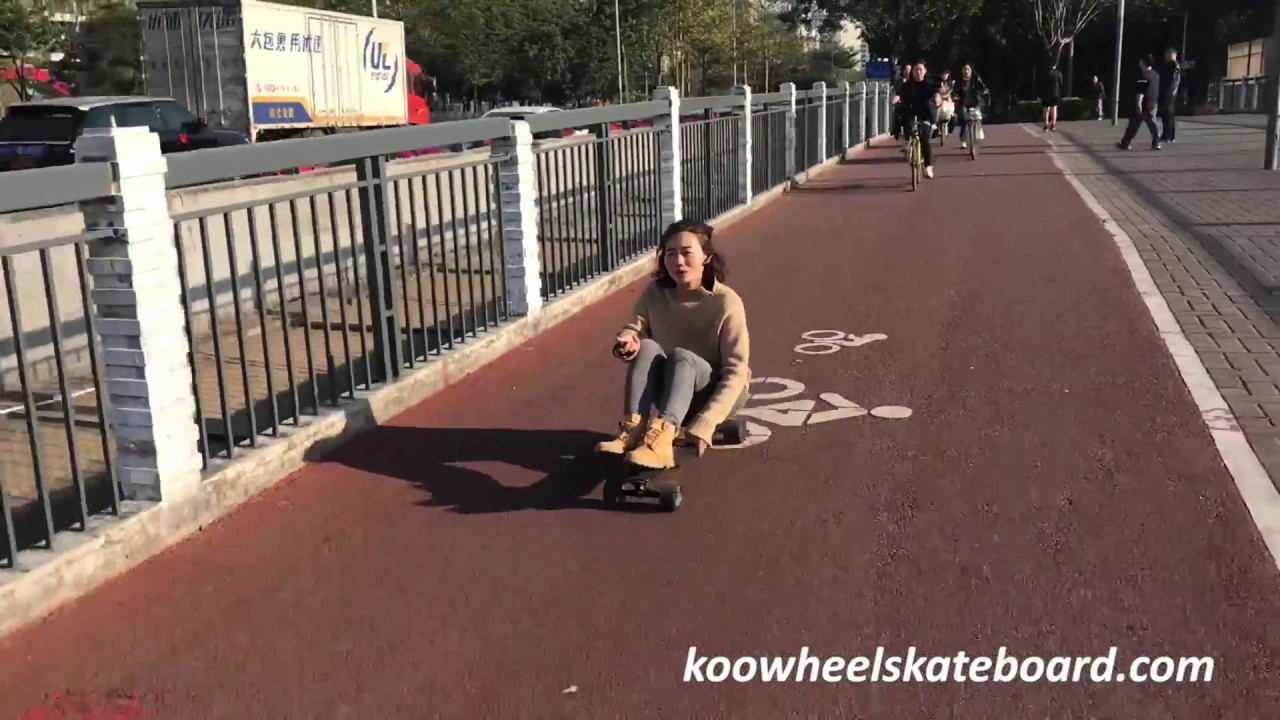 Sit to Ride Koowheel Electric Skateboard - Pretty Cool