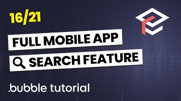 Build a Mobile Fitness App with Bubble.io - Pt 16 Create a Search Feature Bubble Tutorial