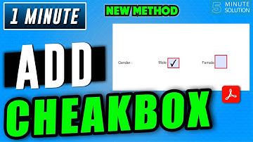 How to add a checkbox in pdf 2025 | Adobe acrobat tutorial