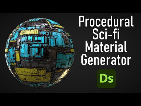 Substance 3D Designer- Procedural Sci-fi Material Generator