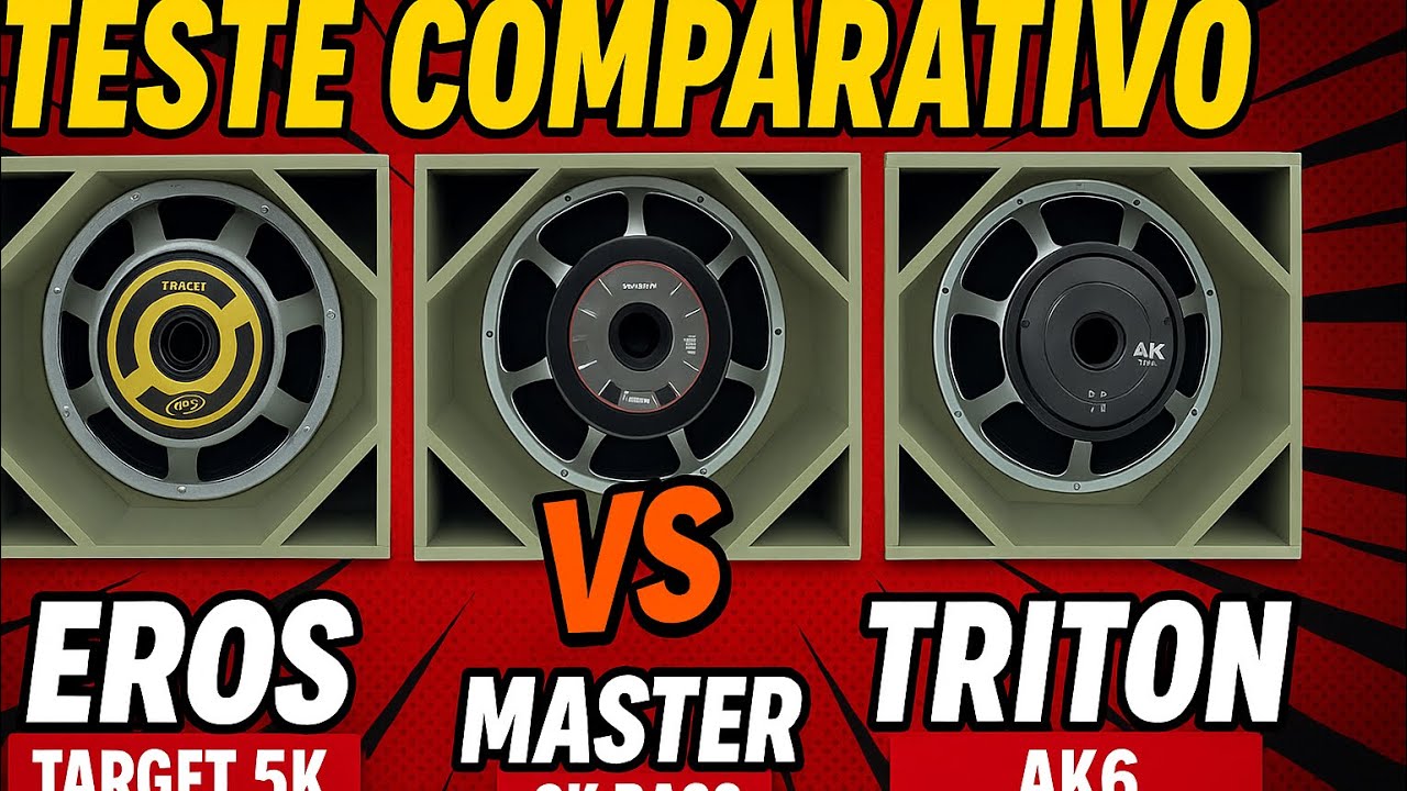 TRETA ??? EROS vs MASTER vs TRITON maior teste comparativo que já fizemos aqui no nosso canal