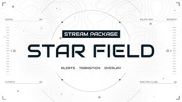 Starfield Twitch Overlay and Alerts Stream Package for OBS
