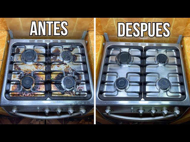 COMO LIMPIAR TU ESTUFA EXTRA SUCIA Y DEJALA COMO NUEVA EN MINUTOS CON ESTA  MEZCLA MAGICA CASERA - YouTube
