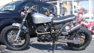 YAMAHA TW200 ロンスイ DG07J キック始動 TWのキックスタート、足つかわなくてもエンジン始動できる説 - YouTube