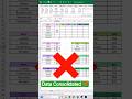 Merge Multiple Sheets in Excel in 1 Click ⚡ Data Consolidation Trick (No Formula, No VBA!)